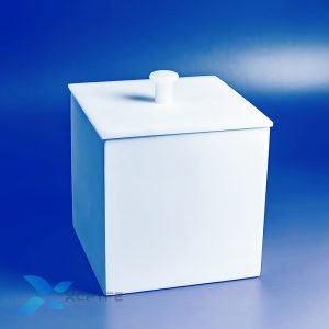 Large Square PTFE Tank for Semiconductor Wafer Cleaning and Acid Digestion 4