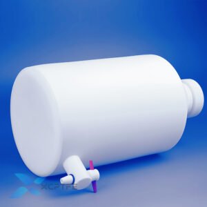 PTFE Bottle with Faucet : Teflon Container with Spigot 2
